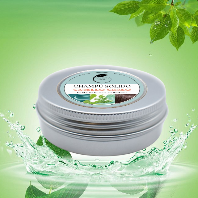 Festes Shampoo für fettiges Haar. 60gr