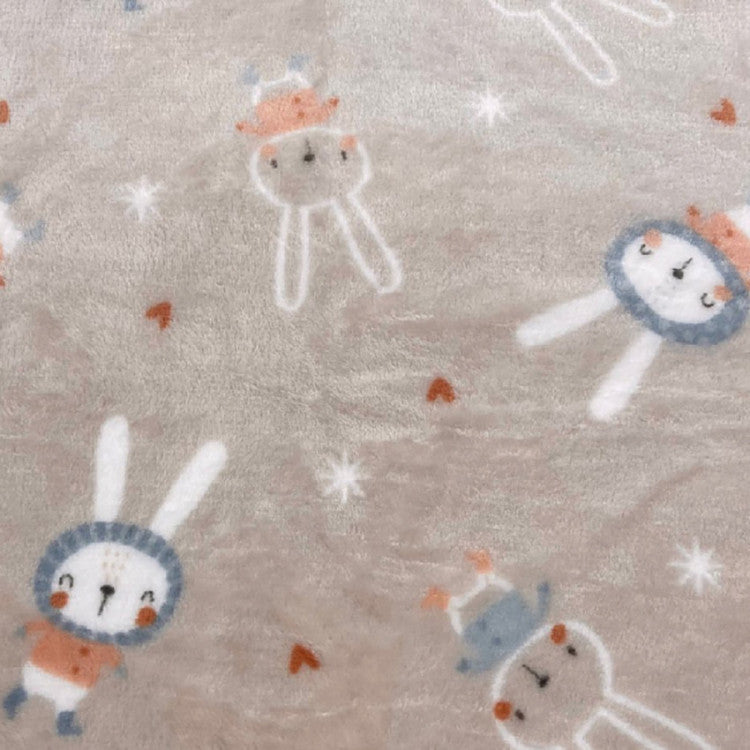 Saco de Semillas Termico Infantil de Coralina Elefante, Modelo Conejos.