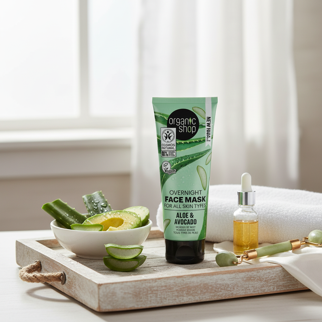 Mascarilla Facial Organica Aloe Vera y Aguacate. 75ml