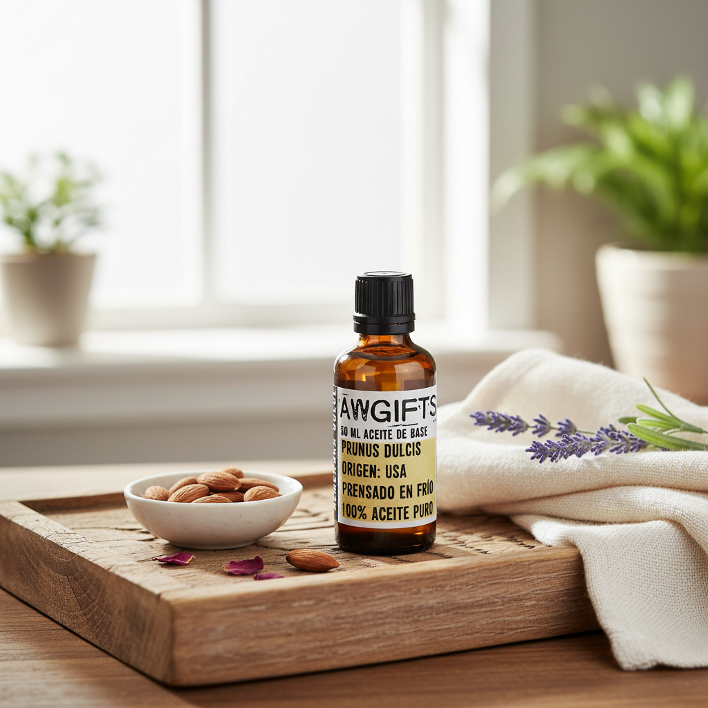 Aceite base de almendras dulces 50 ml — Puro, prensado en frío, hidratante