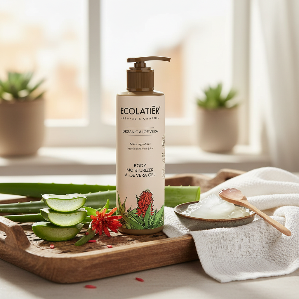 Gel Hidratante Corporal de Aloe Vera Ecológico — 200 ml (Suave y calmante)