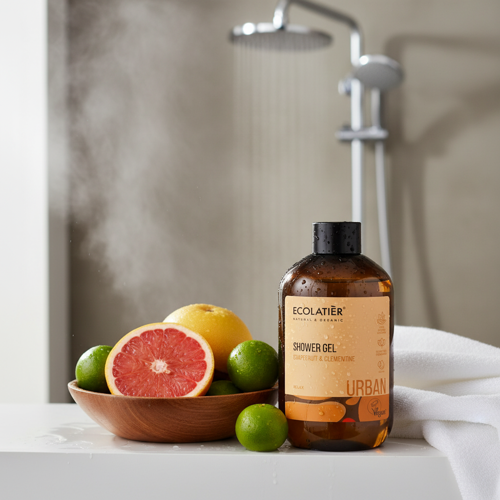 Gel de ducha de Pomelo y Clementina. 600ml