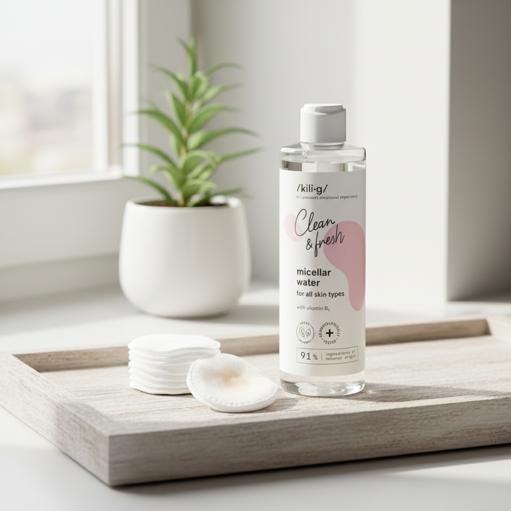 Agua Micelar 250 ml — Desmaquillante suave y natural.