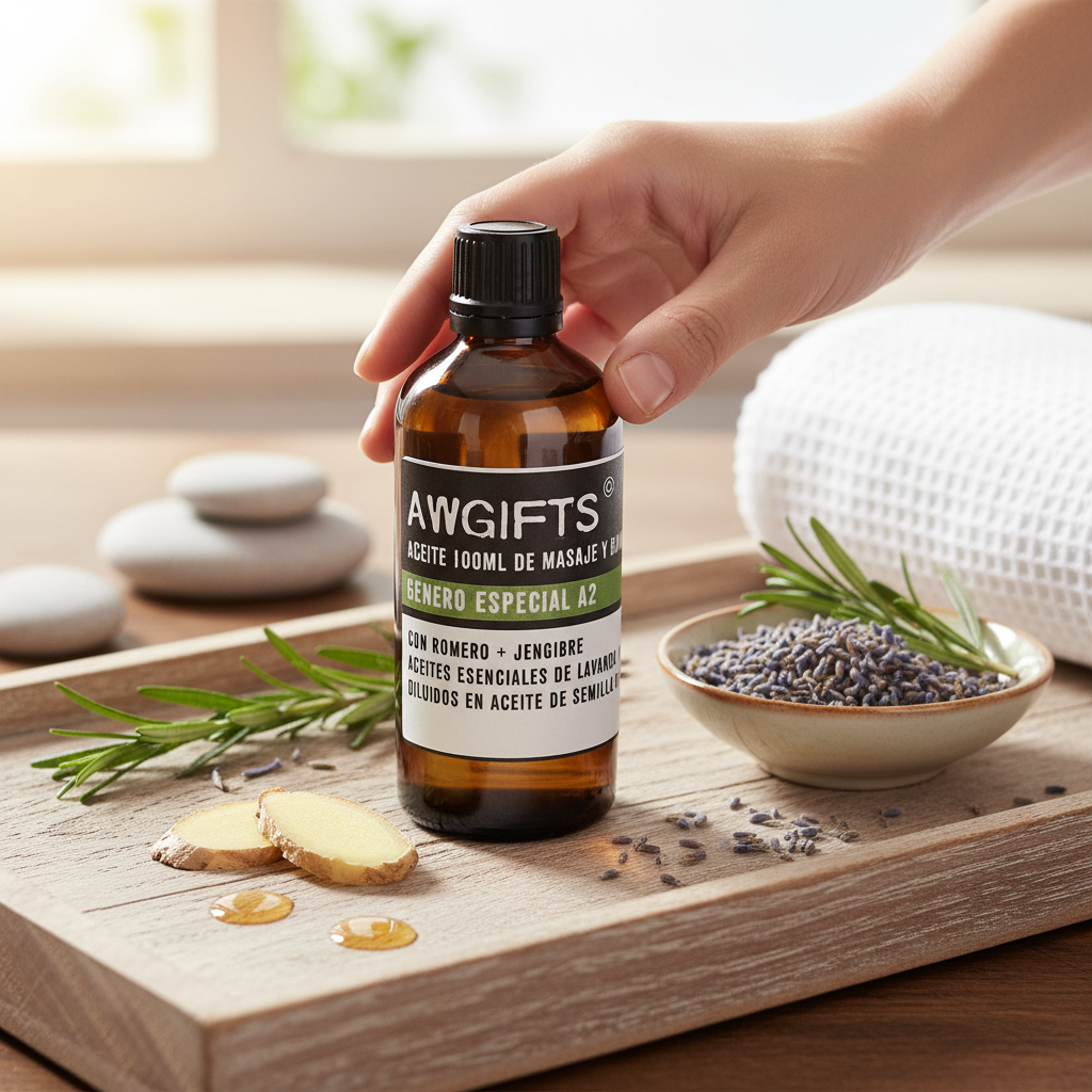 Aceite de masaje antiinflamatorio natural y artesanal
