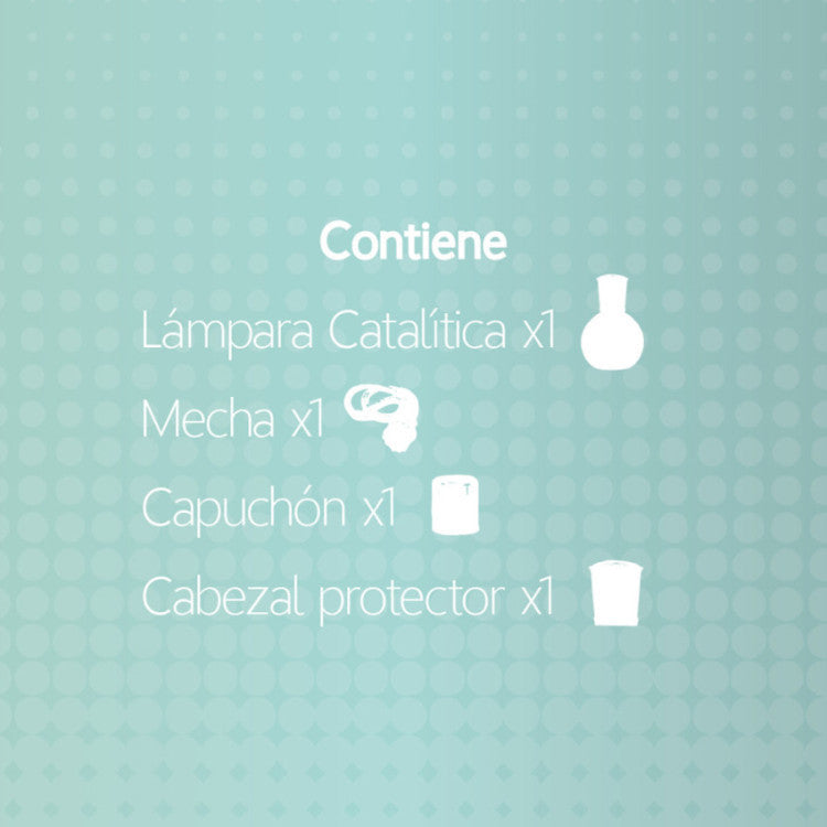 Lampara Catalitica Mosaico Blanco. 200ml