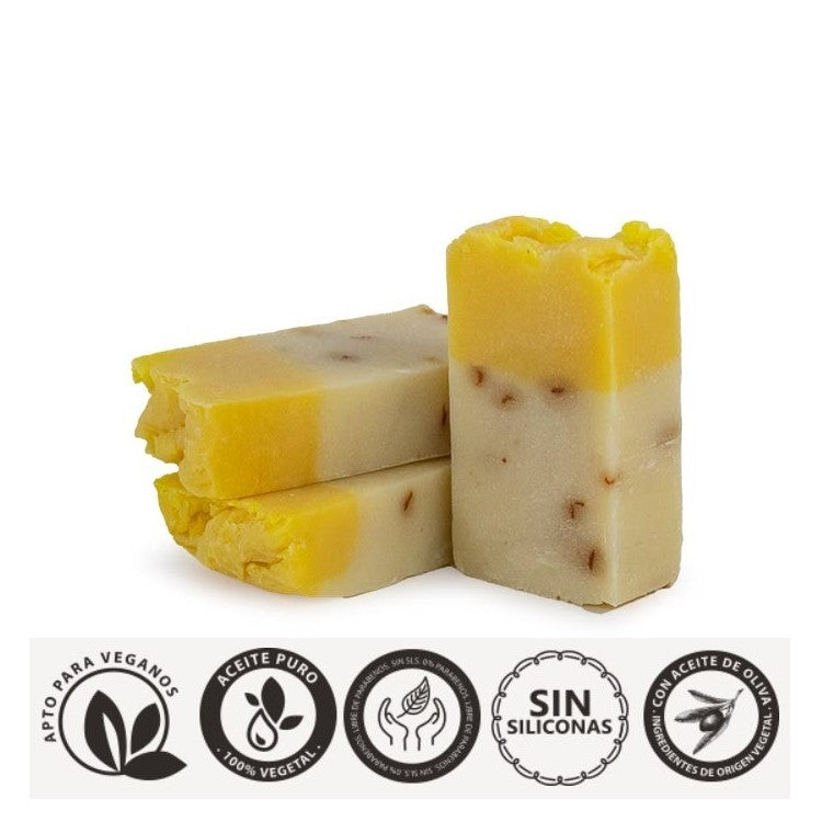 Savon artisanal à l'huile d'olive et à la fleur d'oranger. 90-100g