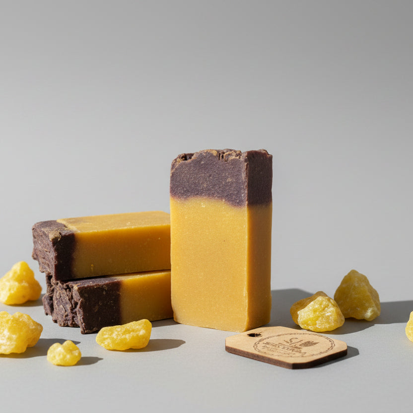 Savon artisanal à l’huile d’olive au soufre. 90-100g