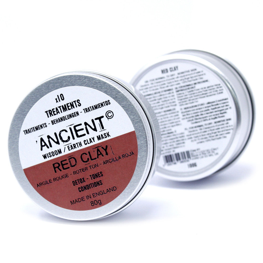 Mascarilla Arcilla roja tonificante . 80gr