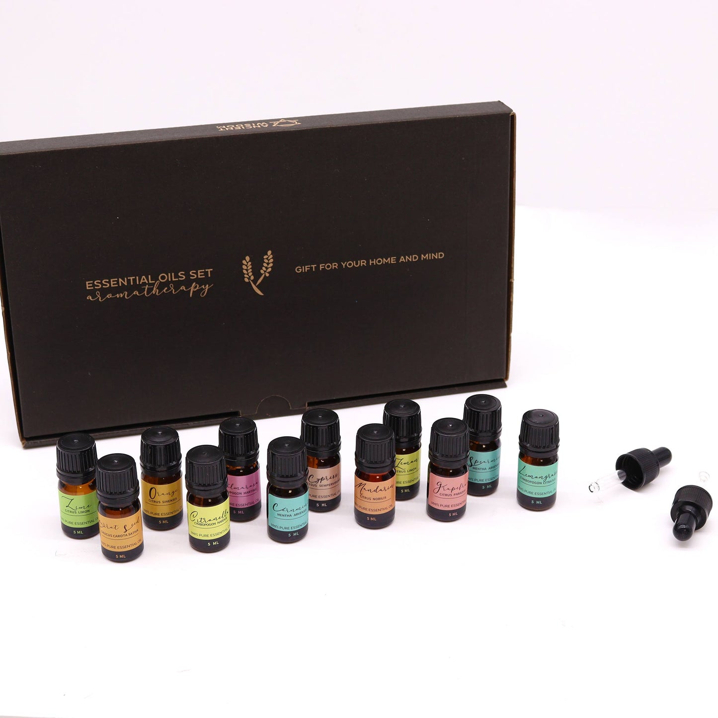 Set de Aceites Esenciales de Aromaterapia .Pasion Mediterranea. Aromas Frescos.