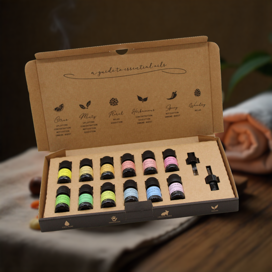 Set de Aceites Esenciales de Aromaterapia . Top 12 mejores. Tesoro Aromatico.