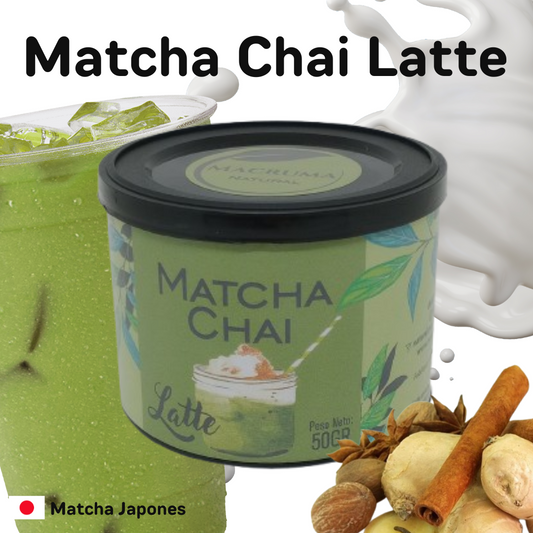 Natürlicher Matcha Chai Latte