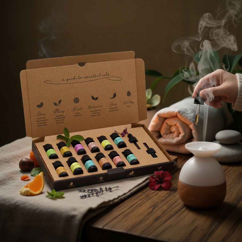 Set Aceites Esenciales «Paseo Otoñal» — Aromas otoñales 100% naturales, ideal para aromaterapia