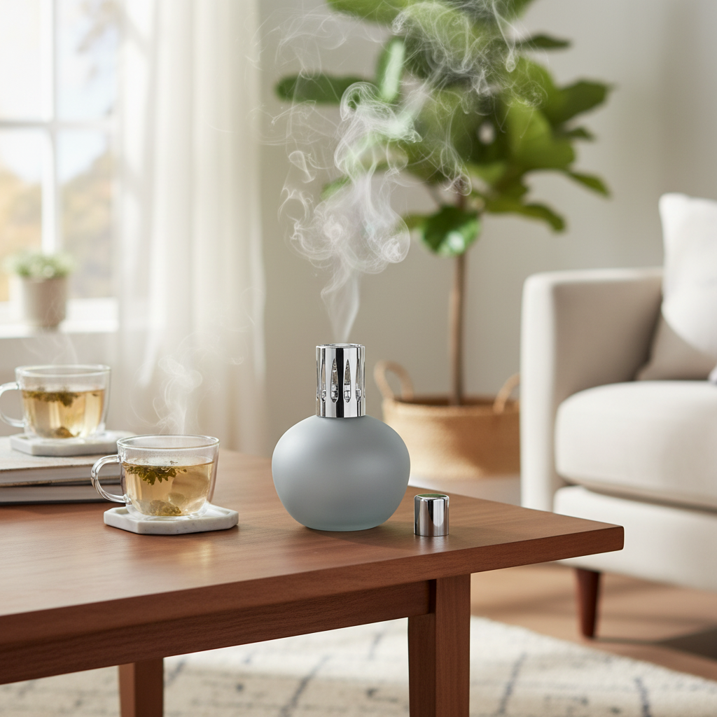 Mattblaue katalytische Lampe mit großer Kapazität. 400 ml