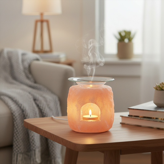 Quemador de aceites de sal del Himalaya — aromaterapia natural