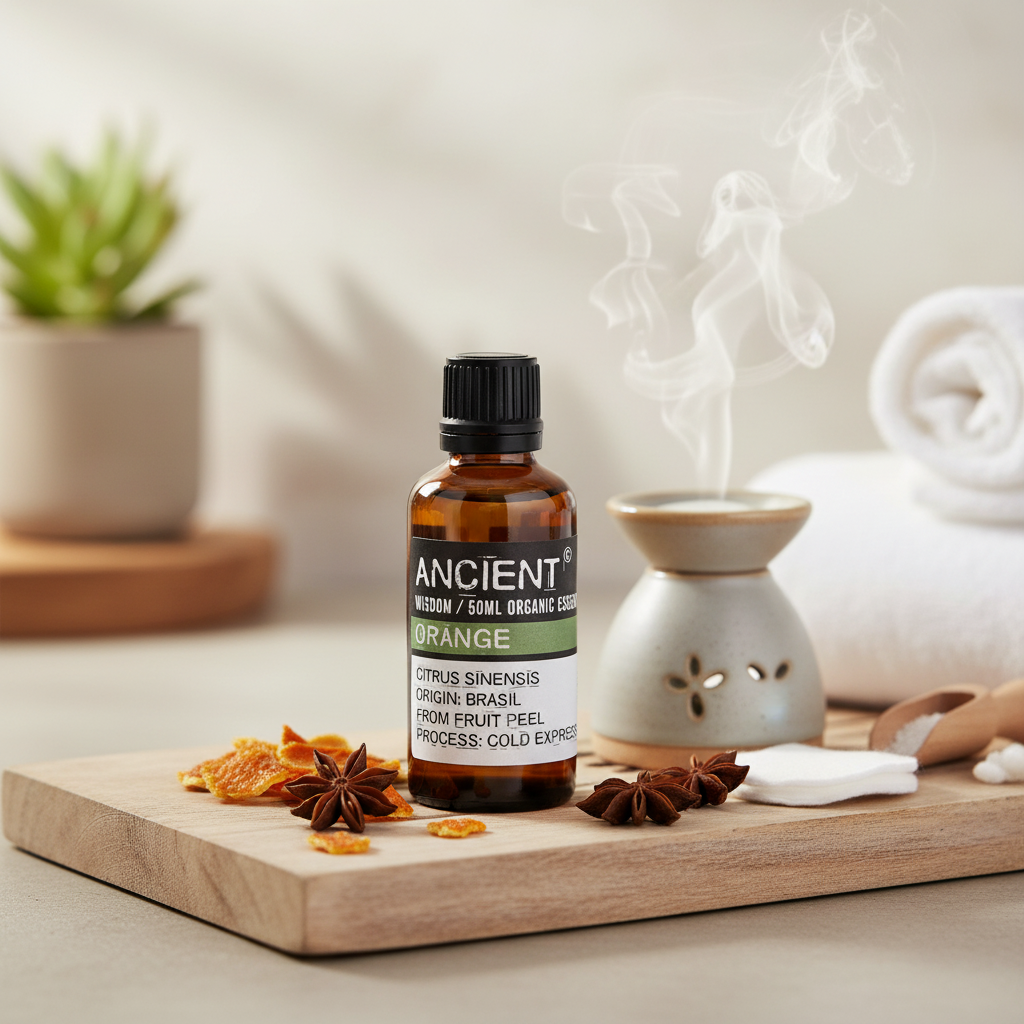 Aceite Esencial de Naranja 50 ml — 100% puro, aroma revitalizante