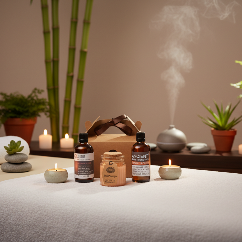 Pack de Masaje Sensual Natural: aceite ecológico + vela aromática