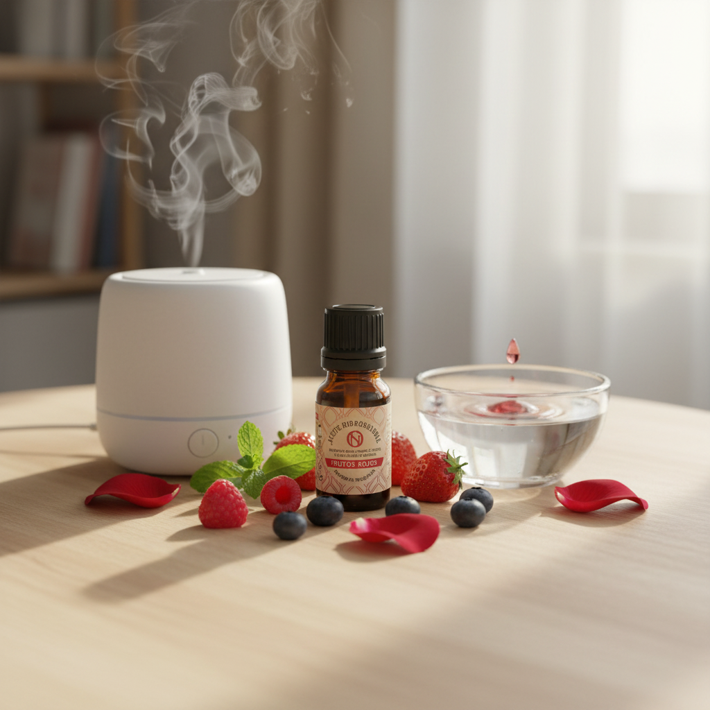 Fragancia hidrosoluble Frutos Rojos — aroma intenso y dulce, 10 ml