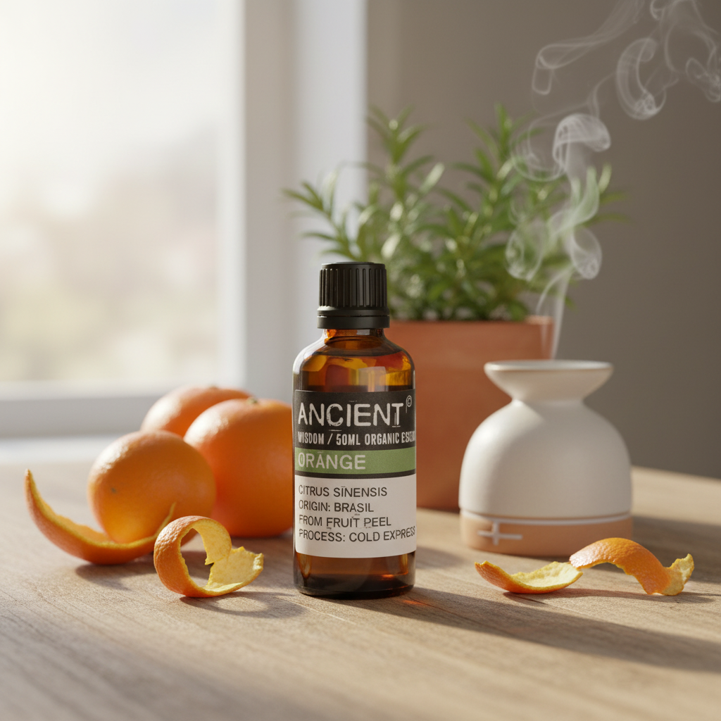 Aceite Esencial de Naranja 50 ml — 100% puro, aroma revitalizante