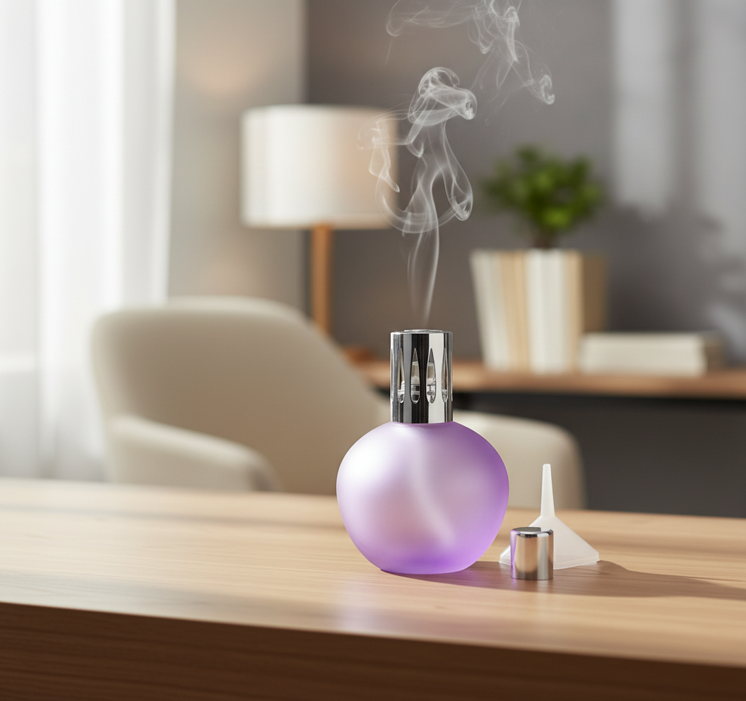 Katalytische Lampe mit großer Kapazität in mattem Fuchsia. 400 ml