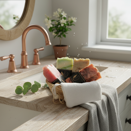 Cesta Combinada de Jabones Artesanos.