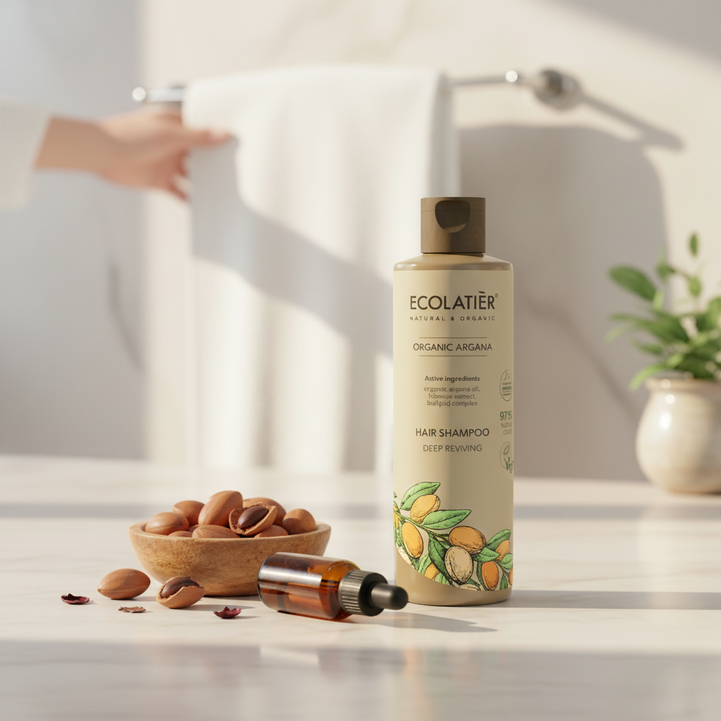 Champú Ecológico de Argán — Revitalización Profunda y Brillo Natural, 250 ml