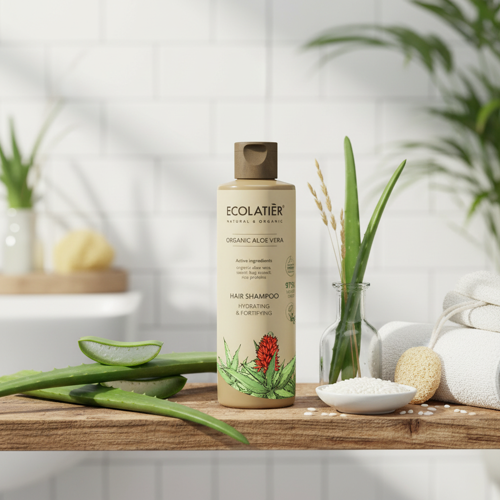 Champú hidratante y fortificante a base de Aloe Vera ecológico — 250 ml