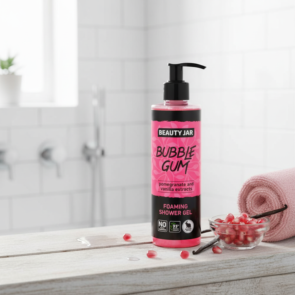 Gel de Ducha Espumoso Antioxidante. Granada y Vainilla. 250ml