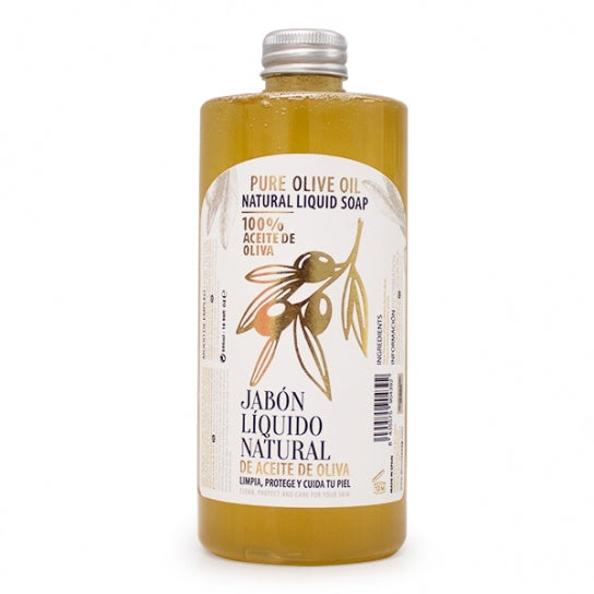 Jabon Liquido Natural de Aceite de Oliva 500ml