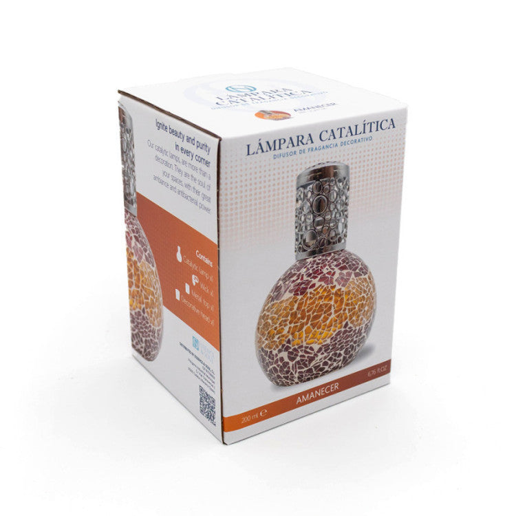 Lampara Catalitica Mosaico Amanecer. 200ml