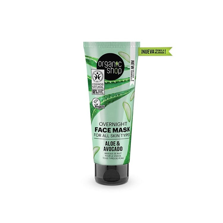 Mascarilla Facial Organica Aloe Vera y Aguacate. 75ml