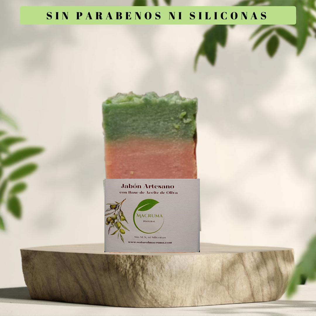 Handgemachte Olivenölseife mit Papaya. 90-100 g