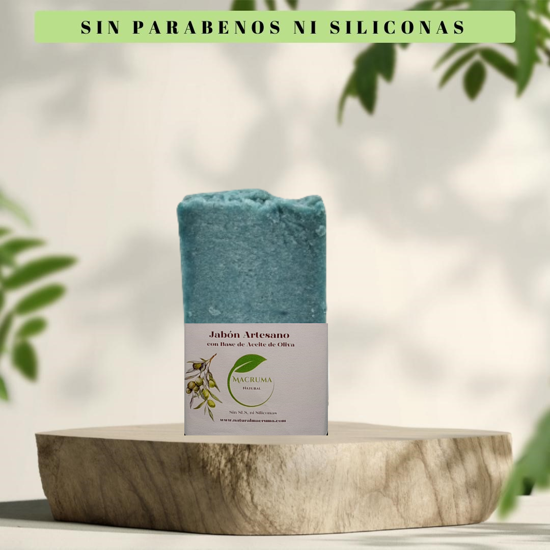 Handwerkliche Olivenölseife mit Bimsstein. 90-100 g