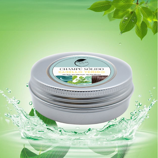 Shampoing solide pour cheveux gras. 60g